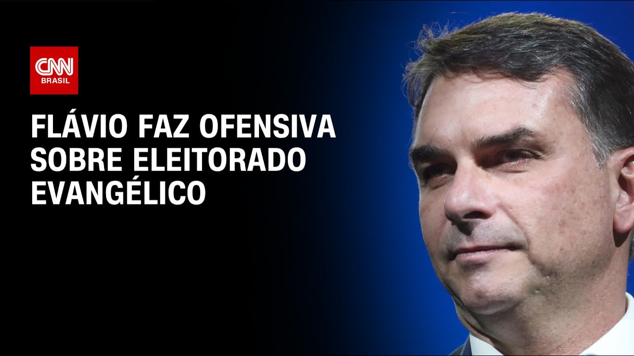 Flávio faz ofensiva para sustentar apoio de eleitorado evangélico | BASTIDORES CNN