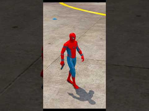 Real Spider-Man Vs White Spider-Man Fight #shortvideo #gta
