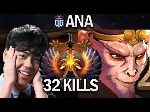 OG.ANA MONKEY KING WITH 32 KILLS - DOTA 2 7.28C GAMEPLAY