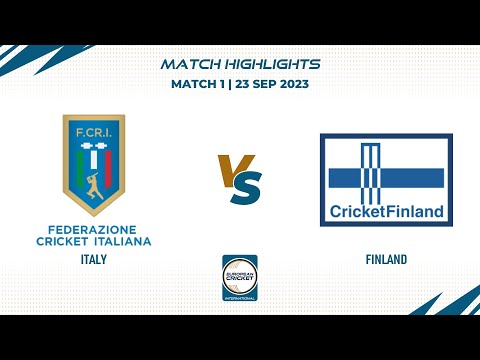Match 1 - ITA vs FIN | Highlights | ECI Italy, Rome | 23 Sep 2023 | ECI23.133