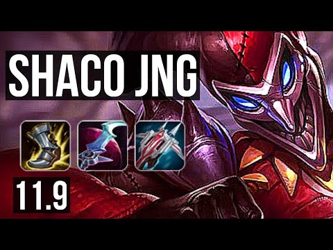 SHACO vs FIDDLESTICKS (JUNGLE) | 5.3M mastery, 2300+ games, 10/1/3 | EUW Grandmaster | v11.9