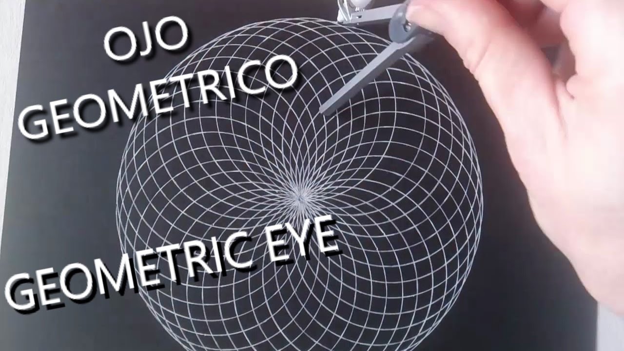 Como dibujar un ojo geometrico - Geometric eye mandala gelly roll sakura