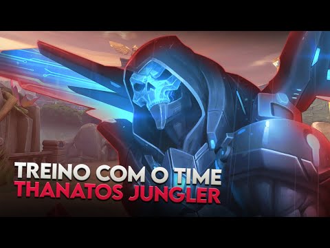 THANATOS JUNGLER, TREINO COM O TIME - ⚡ Smite BR Conquista Scrim