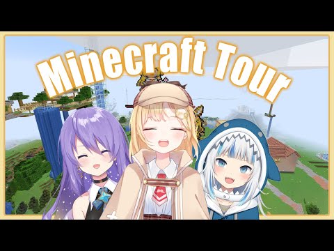 【Minecraft】Hololive JP Server TOUR feat. Moona !