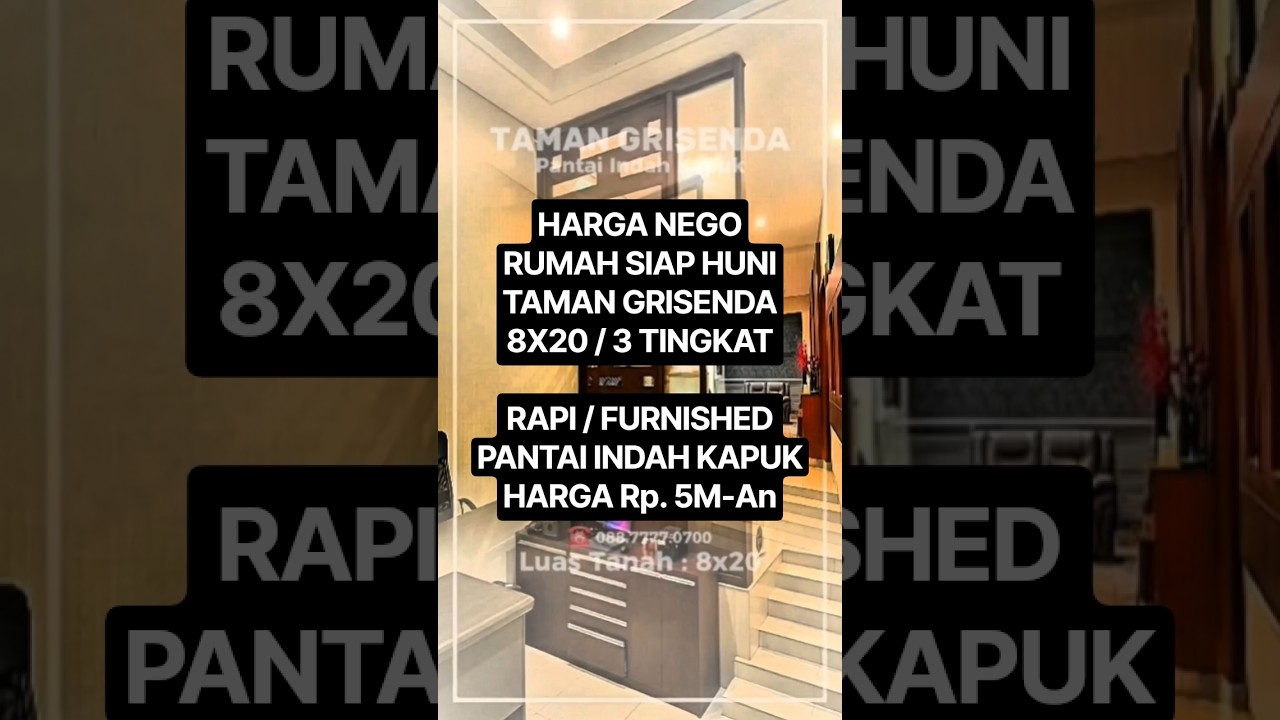 Dijual Harga Masih Nego Rumah Rapi Siap Huni ( 8X20 ) Taman Grisenda - Pantai Indah Kapuk