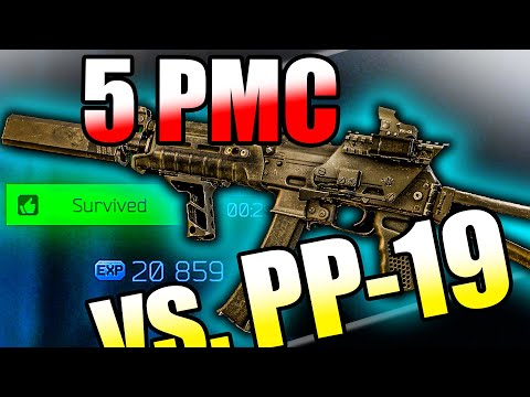 CRAZIEST & EASIEST Customs raid in Escape from Tarkov - PP19 liked that raid (1vs.5)