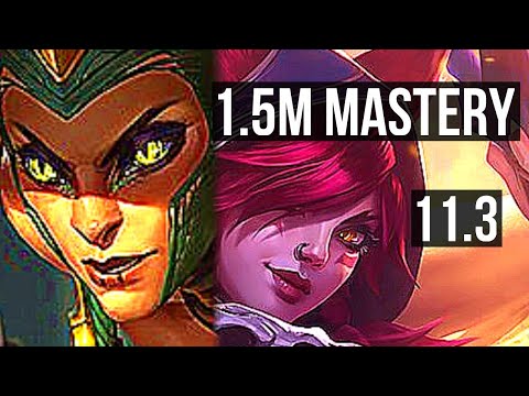 CASSIOPEIA & Morgana vs XAYAH & Maokai (ADC) | 4/0/2, 900+ games, 1.5M mastery | KR Master | v11.3