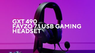 GXT490 FAYZO 7.1 USB HEADSET BLK