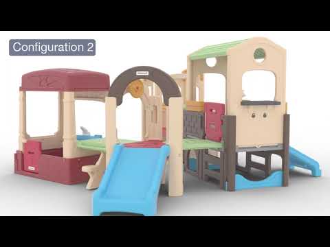 360 View | Exploring Kids Modular Playhouse Climber Set | Simplay3