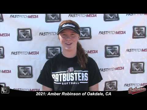 2021 Amber Robinson Outfield and Third Base Softball Skills Video - Batbusters