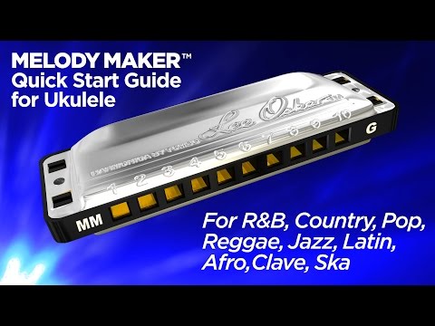 Lee Oskar QuickGuide - Melody Maker Harmonica For Ukulele - Reggae,  Country, Jazz, Afro