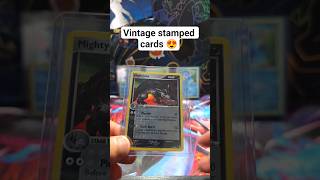 stamped vintage pokemon #pokemoncards #pokemontcg #pokemon #pikachu #vintage #viral #trending #cool