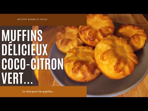 Recette Muffins citron vert et coco r&acirc;p&eacute;e