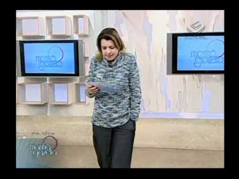 Mulher de Asas veste Claudete Troiano do programa Manha Gazeta.