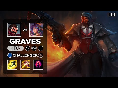 Graves Main Jungle vs Lillia - EUNE Challenger Patch 11.4
