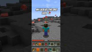 THIS BRO LUCK š„ #minecraft
