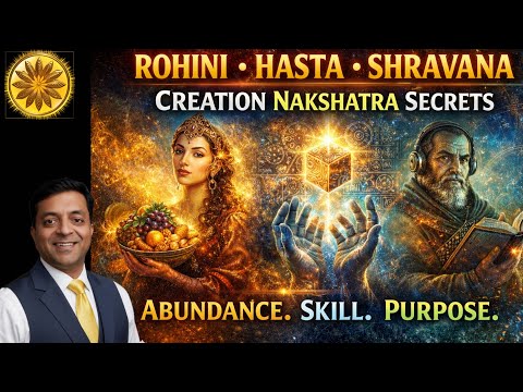 Secrets of Moon Nakshatra : Rohini, Hasta & Shravana | Creation, Skill, Goals & Careers