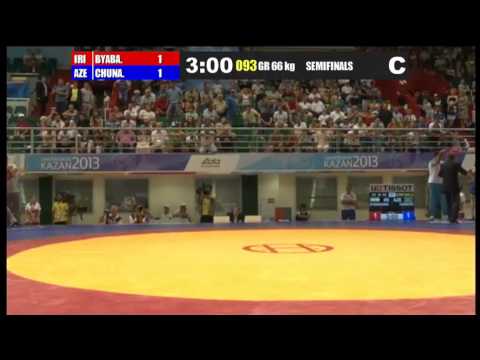 Kazan-2013 / Rasul Chunayev (AZE) - Afshin Byabangard (IRI) - semifinal match