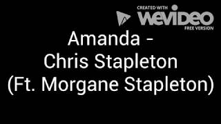 Amanda - Chris Stapleton (Ft. Morgane Stapleton) Lyrics