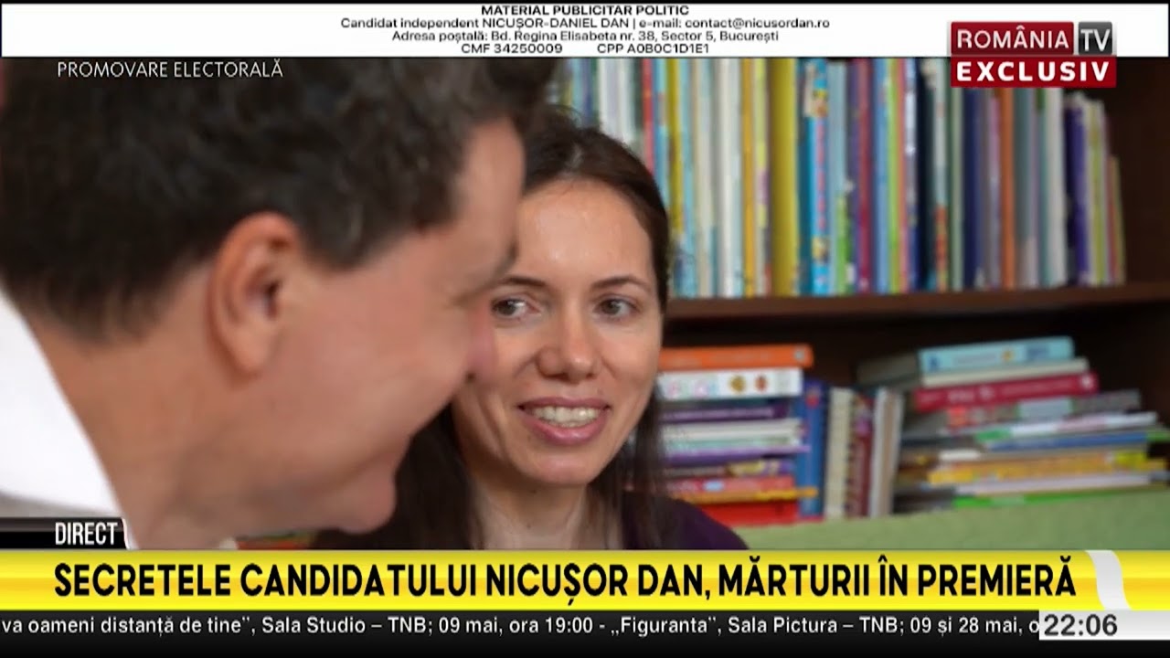 România TV, acasă la Nicușor Dan. Primarul Capitalei nu se dă în lături de la treburile casnice