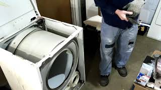 027 White Westinghouse Clothes Dryer Installing Drum 2021-01-31