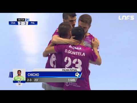 Gol Chicho (2-3) Osasuna Magna - Palma Futsal. J9, 1Div. LNFS