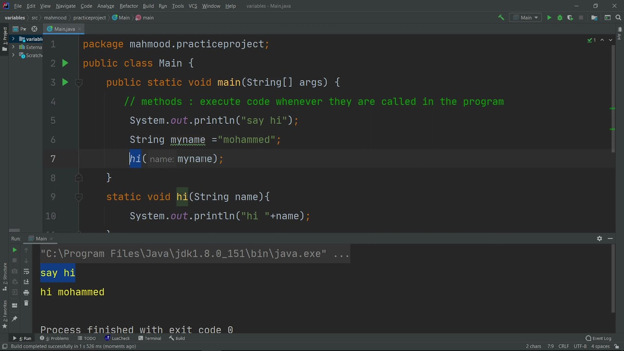 Methods | Java Basics part 8 sohar university