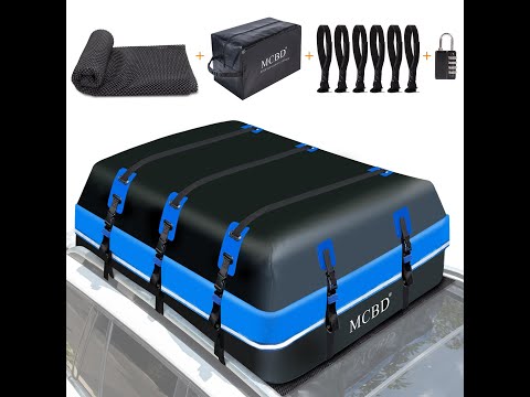 Rooftop Cargo Carrier, 21 Cubic Feet Soft-Shell Waterproof Car Roof Luggage Bag