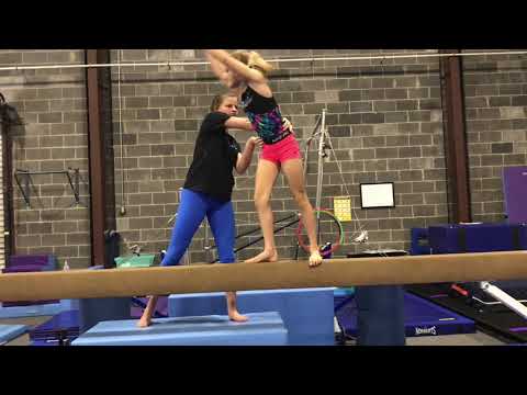 How to Spot Gymnastics : Beginner Balance Beam thumbnail
