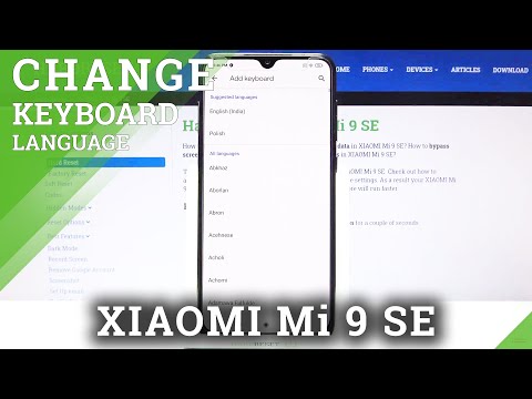 How to Change Keyboard Language in XIAOMI Mi 9 SE – Set Keyboard Language