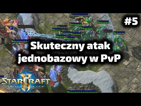 Skuteczny jednobazowy atak - Protoss poradnik - 1 base immortal allin PvP #5