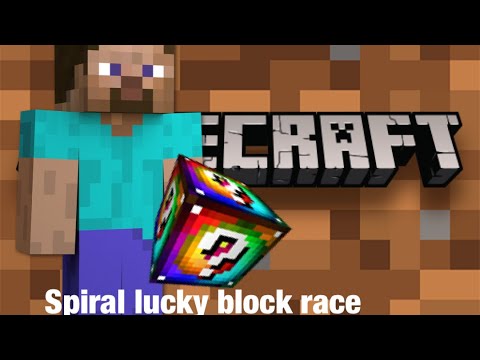 Minecraft Spiral Lucky Block Race Mod and Map