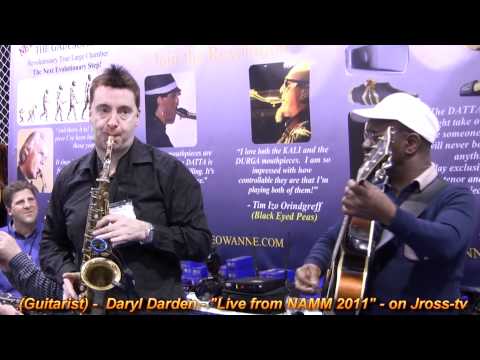 James Ross @ Awesome Guitar & Sax Dispay!!! - NAMM 2011 - Daryl Darden & Mike Parlett - Jross-tv