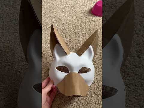 Making a wolf mask #therian #mask #furry #theriantropy #crafting #theriancommunity