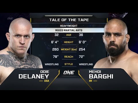 Odie Delaney vs Mehdi Barghi full fight