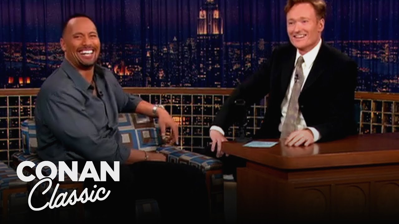 Conan Teaches Dwayne The Rock" Johnson The String Dance | Late Night ...