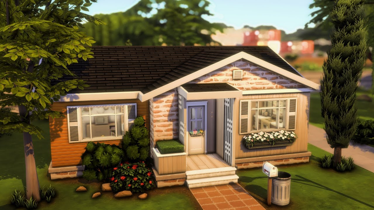 Small Family Starter Home 🏡 The Sims 4 Speed Build | No CC