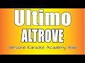 Ultimo - Altrove (Versione Karaoke Academy Italia)