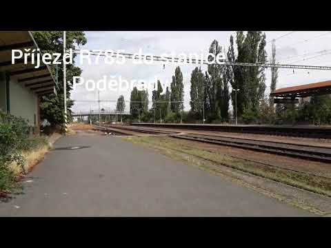Příjezd vlaku R785 do Poděbrad