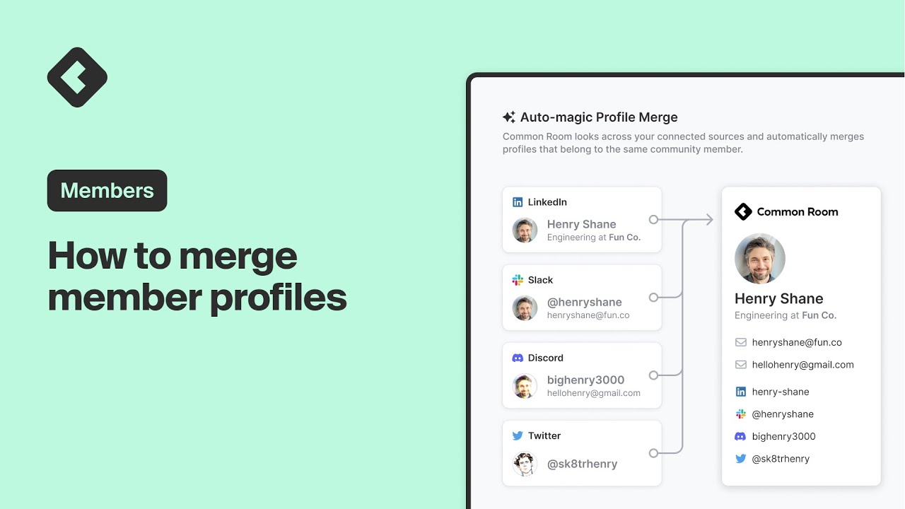 Members: How to Merge Member Profiles