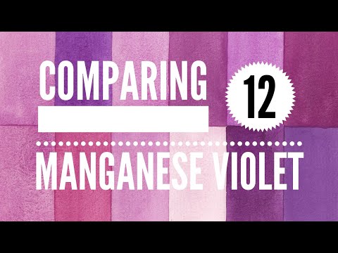 Comparing 12 Manganese Violet Watercolors - Colossal Color Showdown S3, Ep.5