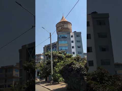 Giant basket on this building in Kigali