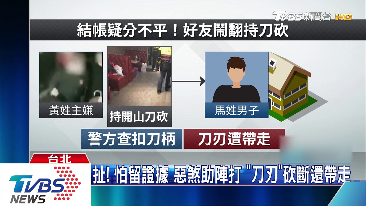 分不均！疑好友結帳喬不攏　撂人亮刀砍傷