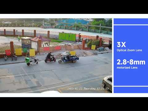 6 Megapixel 3X Zoom IP IR PTZ Dome Camera