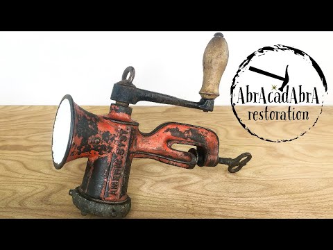 Antique American system meat grinder n.5 - Restoration
