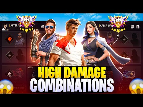 NEW HIGH DAMAGE SKILL COMBINATION | Best Character Skill For Br Rank | Cs Rank Best Character Skill