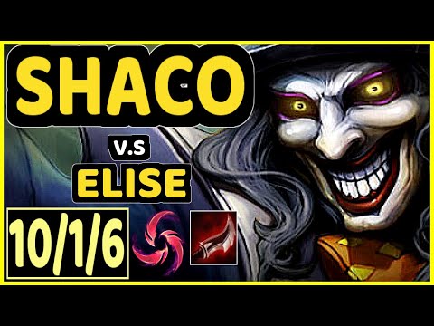CHASESHACO (SHACO) vs ELISE - 10/1/6 KDA JUNGLE GAMEPLAY - NA Ranked MASTER