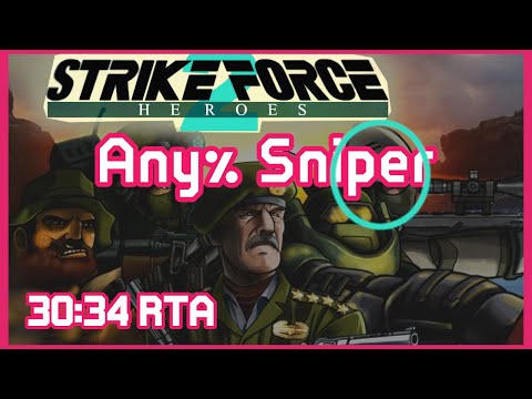 Strike Force Heroes 2 Any% Sniper Speedrun 30:34 RTA (PB)