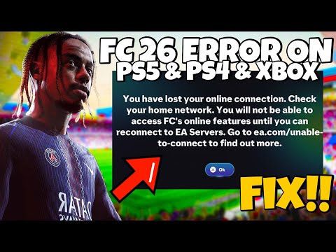 How To Fix FC 26 You Have Lost Your Online Connection Error ON PS5 & PS4 & Xbox