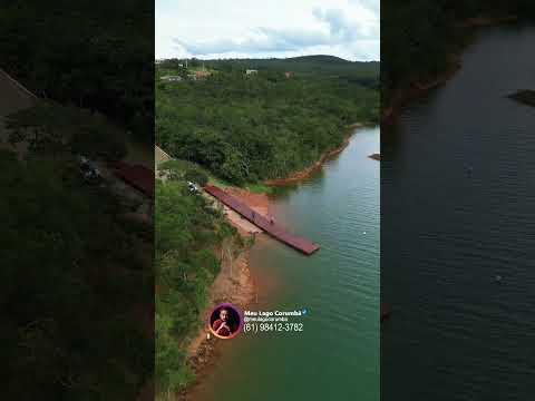 Rampa de acesso ao lago do condomínio Real Ville Premium no lago Corumbá IV em Alexânia GO.